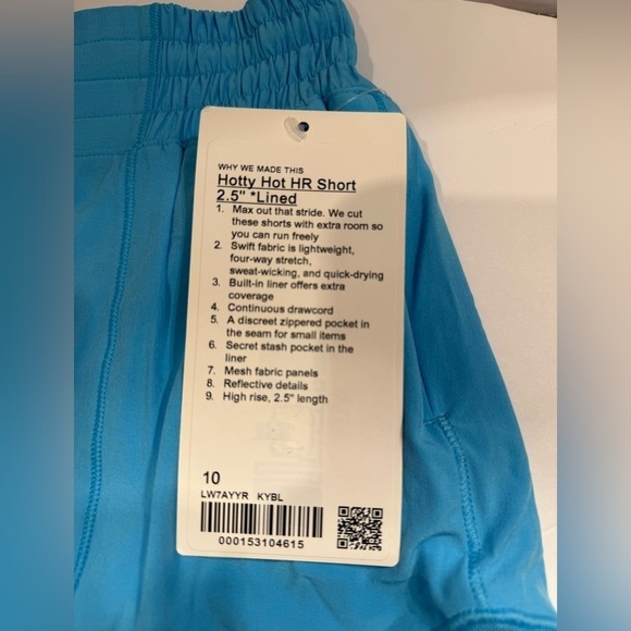 Lululemon Hotty Hot HR Short 2.5 Lined Size 10 NWT - Picture 5 of 14